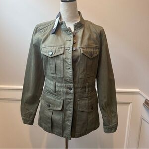 NWT szM Veronica Beard Army/Olive Green Womens Military/Tika Jacket- new, unworn